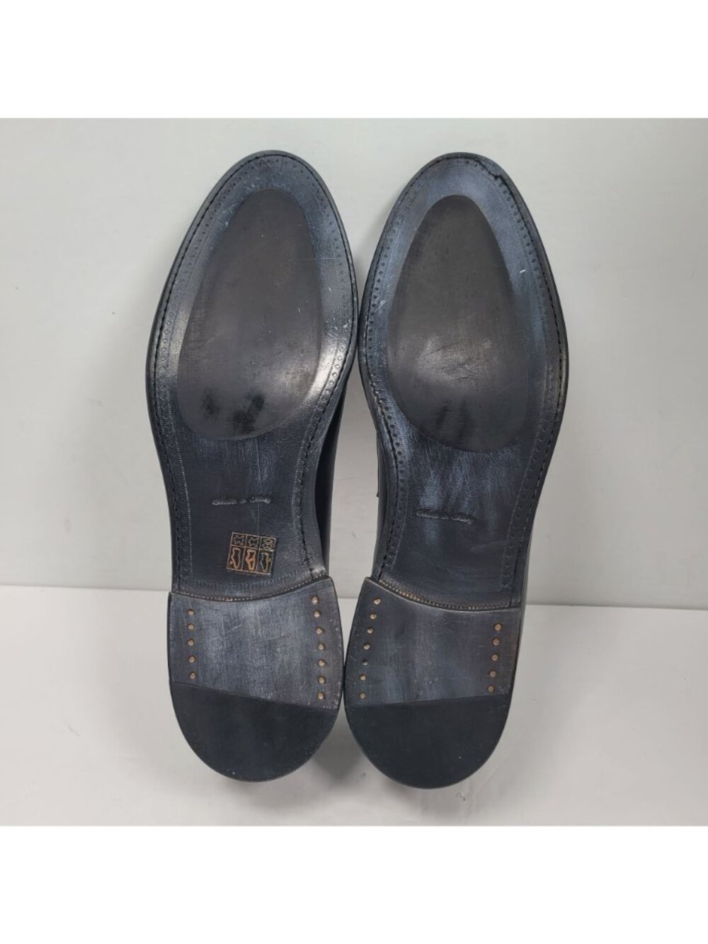 Hall Madden Men's Penny Loafer Dress Shoes Made in Italy US Size 10.5 EU 43.5 - Picture 7 of 8